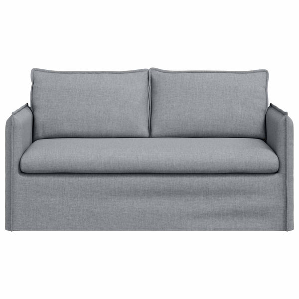 Hellesgraues Stoffsofa, 156 cm