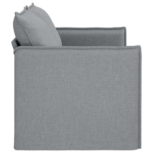 Hellesgraues Stoffsofa, 156 cm