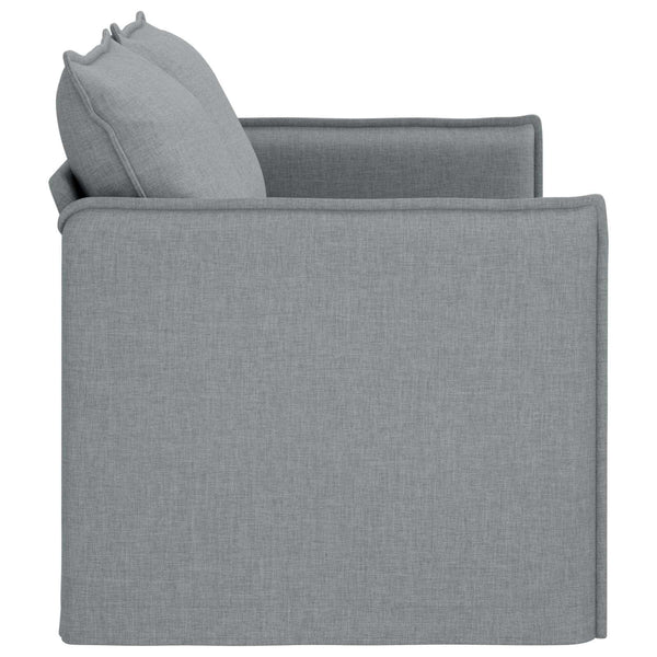 Hellesgraues Stoffsofa, 156 cm