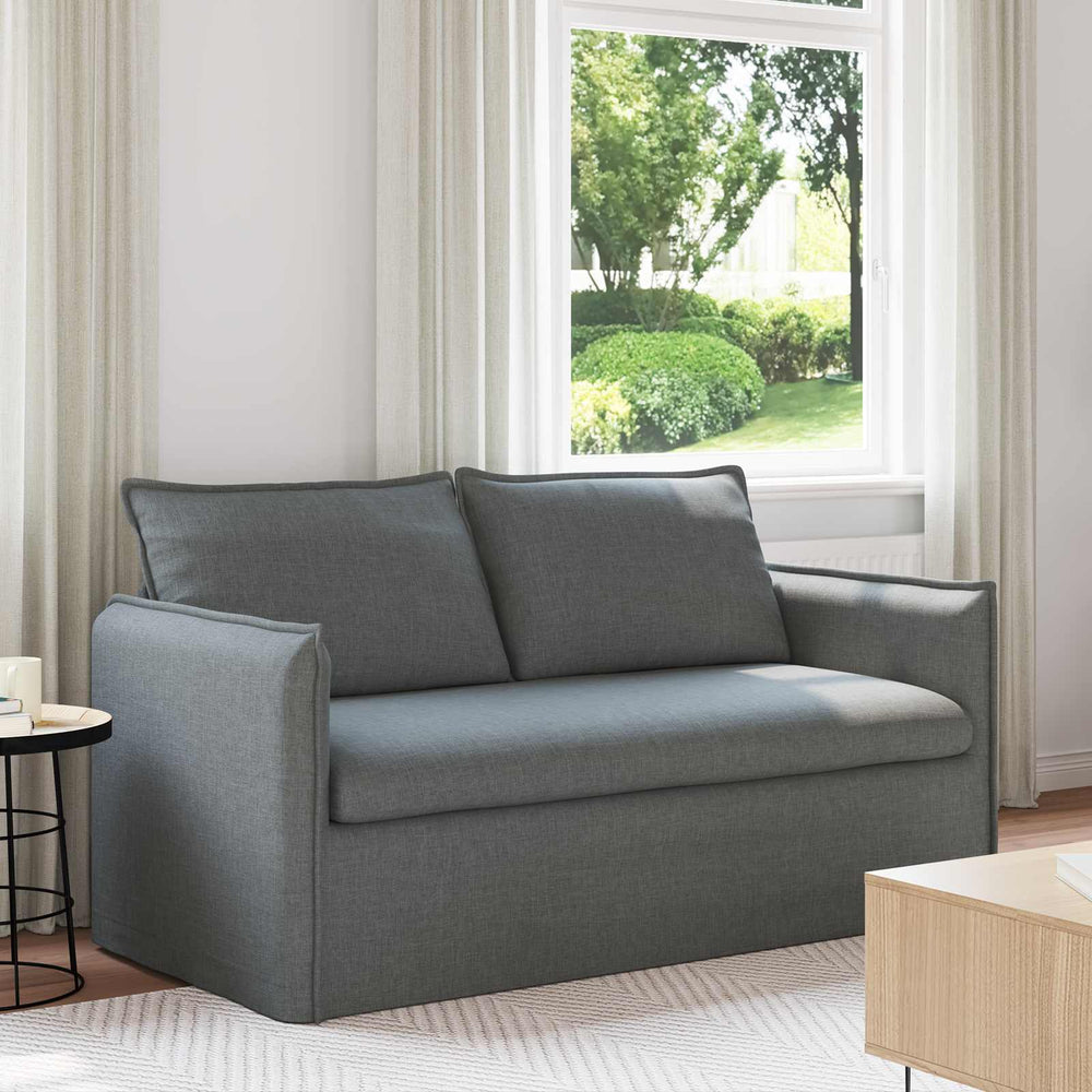 Dunkelgraues Stoffsofa 156 cm