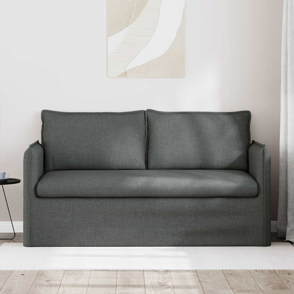 Dunkelgraues Stoffsofa 156 cm