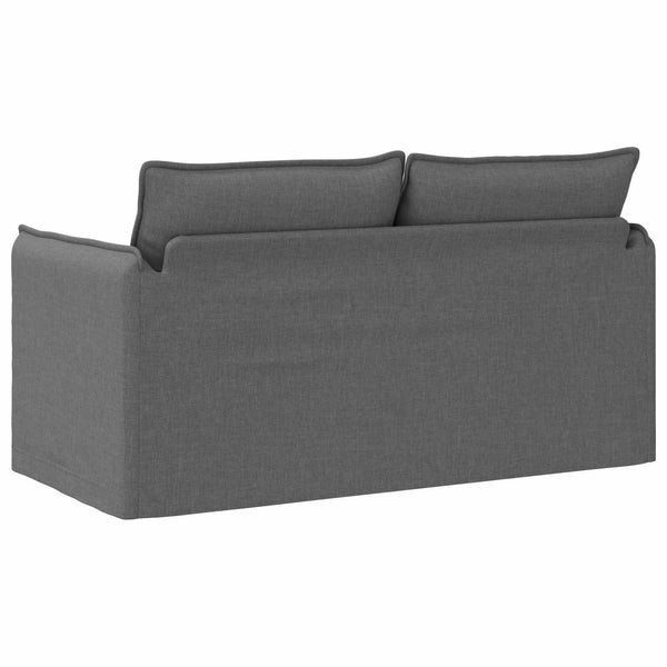 Dunkelgraues Stoffsofa 156 cm