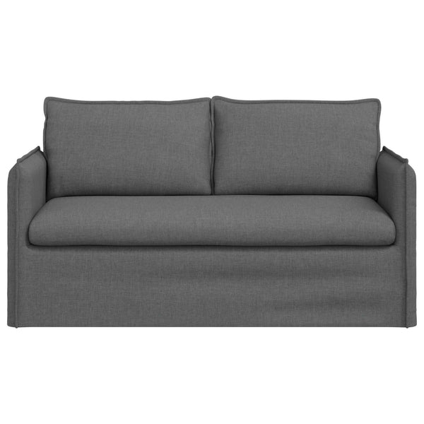 Dunkelgraues Stoffsofa 156 cm