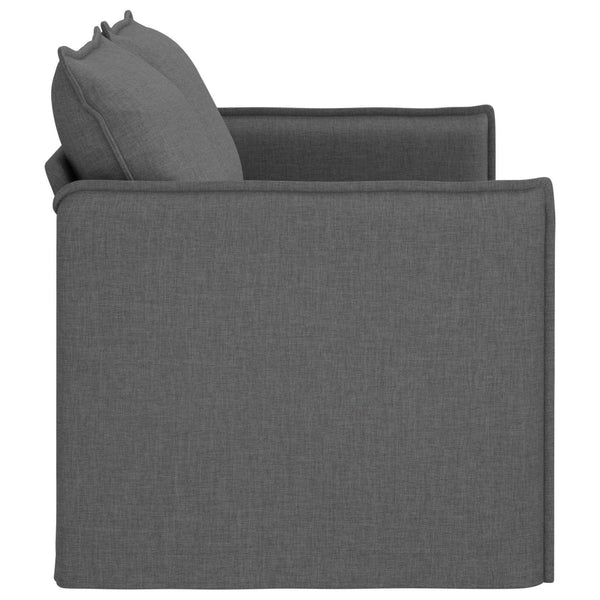 Dunkelgraues Stoffsofa 156 cm