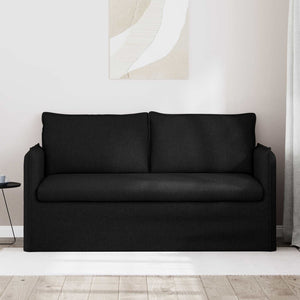 Schwarzes Stoffsofa 156 cm