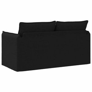 Schwarzes Stoffsofa 156 cm