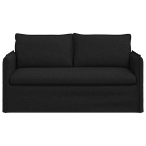 Schwarzes Stoffsofa 156 cm