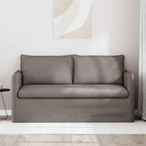 Sofa Taupe Stoff 156 cm
