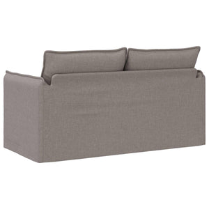 Sofa Taupe Stoff 156 cm