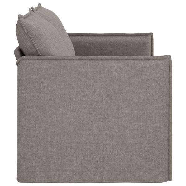 Sofa Taupe Stoff 156 cm