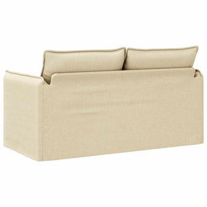 Creme Stoff Sofa 156 cm