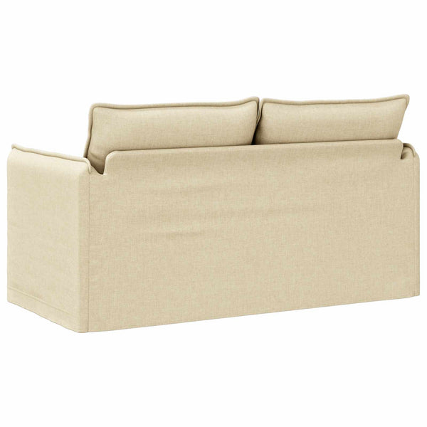 Creme Stoff Sofa 156 cm