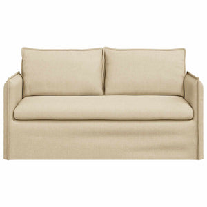 Creme Stoff Sofa 156 cm