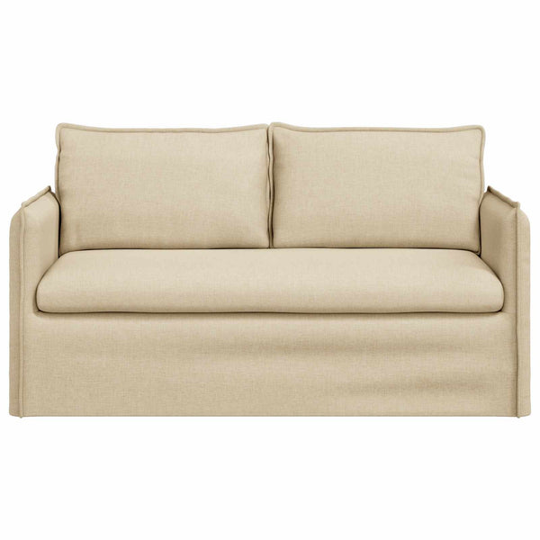 Creme Stoff Sofa 156 cm