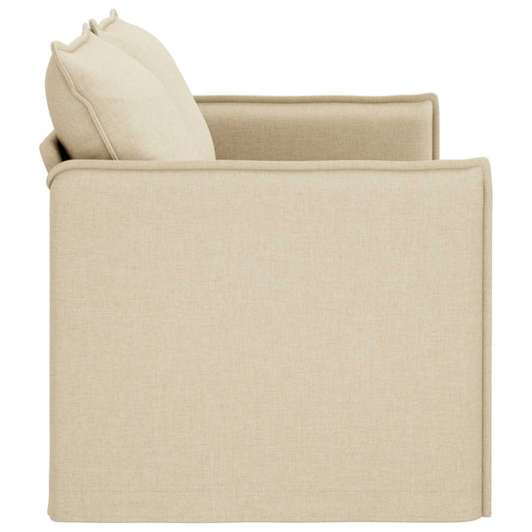 Creme Stoff Sofa 156 cm