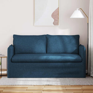Blaues Stoffsofa 156 cm