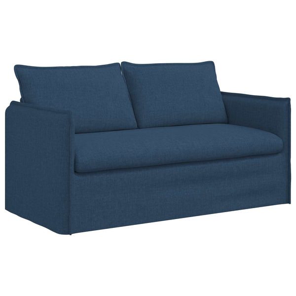 Blaues Stoffsofa 156 cm