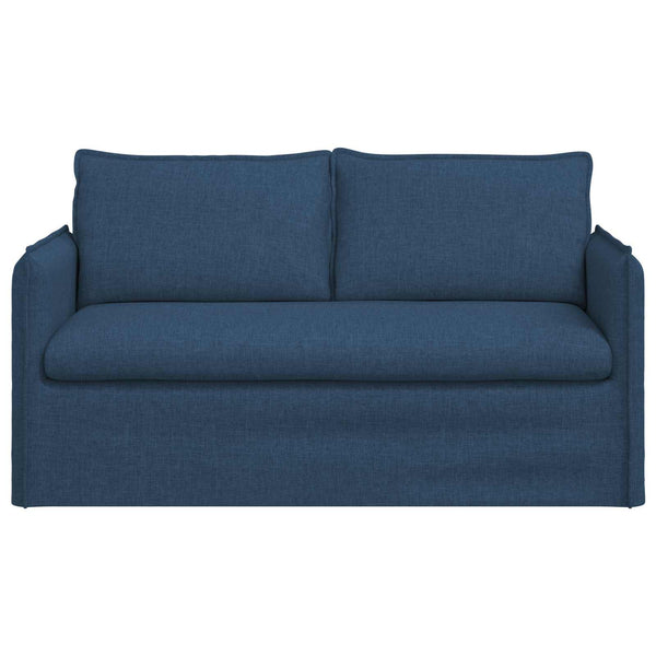 Blaues Stoffsofa 156 cm