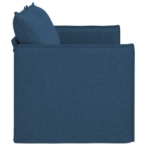 Blaues Stoffsofa 156 cm