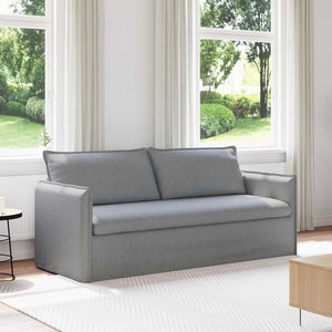 vidaXL Sofa Light Grey 196 x 82 x 85 cm Fabric