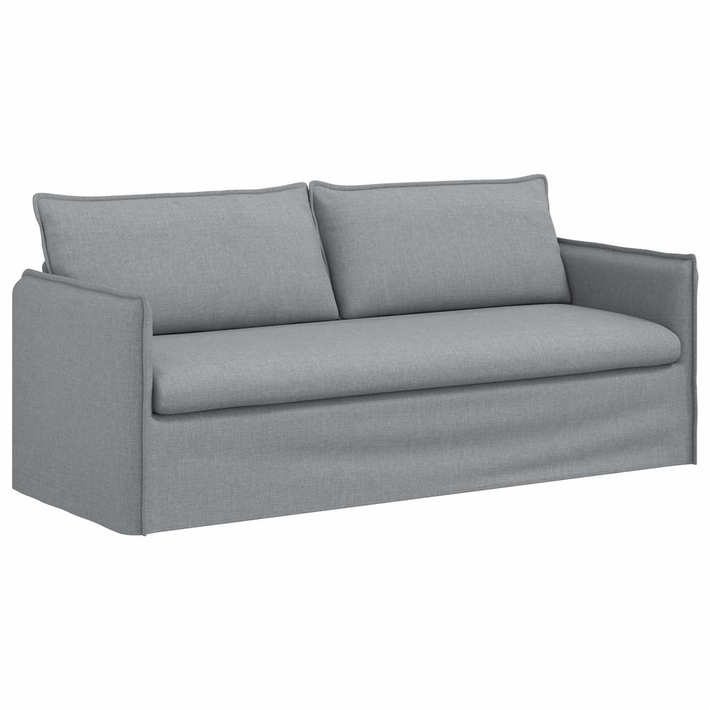 Hellgraues Stoffsofa 196 cm