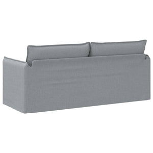vidaXL Sofa Light Grey 196 x 82 x 85 cm Fabric