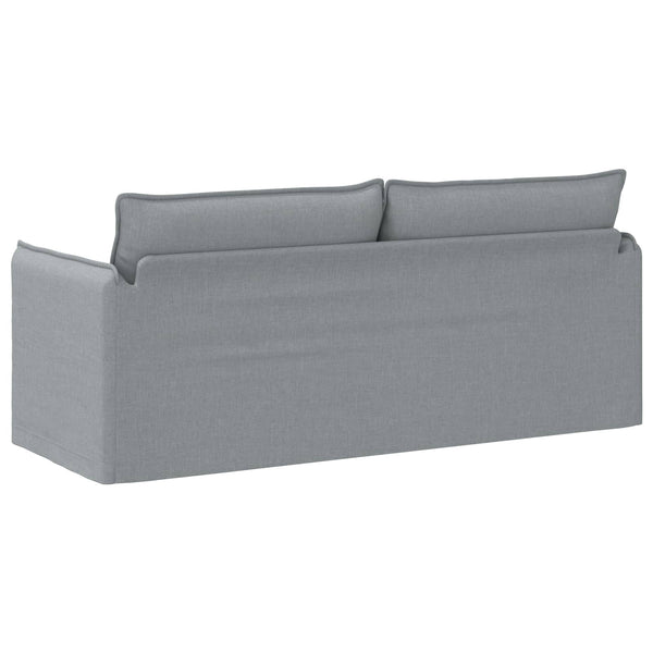 vidaXL Sofa Light Grey 196 x 82 x 85 cm Fabric