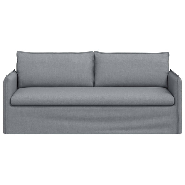 vidaXL Sofa Light Grey 196 x 82 x 85 cm Fabric