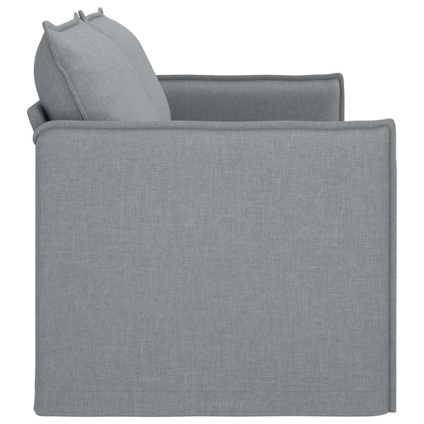 vidaXL Sofa Light Grey 196 x 82 x 85 cm Fabric