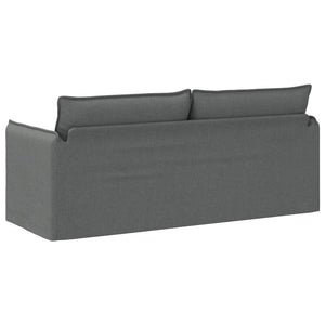 Dunkelgraues Stoffsofa 196 cm