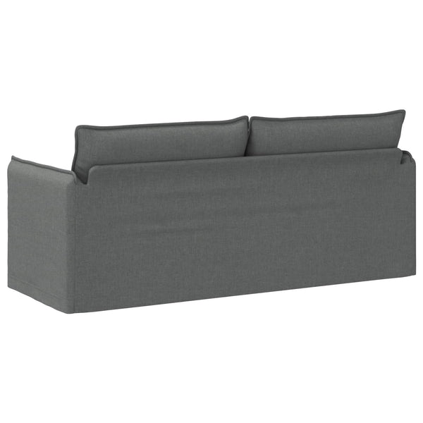 Dunkelgraues Stoffsofa 196 cm