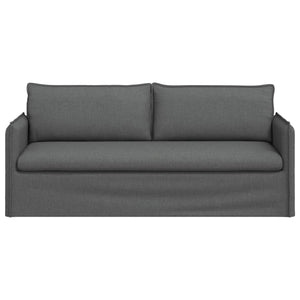 Dunkelgraues Stoffsofa 196 cm