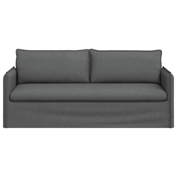 Dunkelgraues Stoffsofa 196 cm