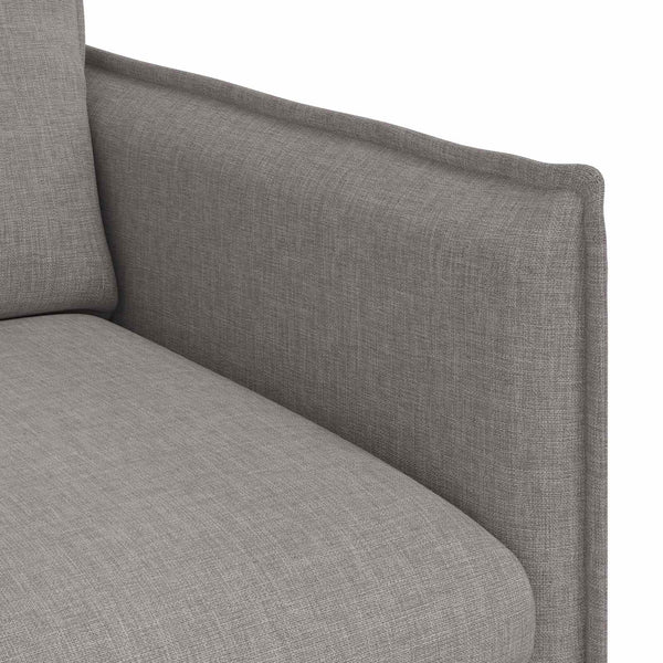Sofa Taupe Stoff 196 cm