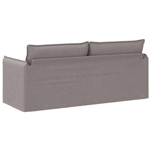 Sofa Taupe Stoff 196 cm