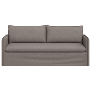 Sofa Taupe Stoff 196 cm