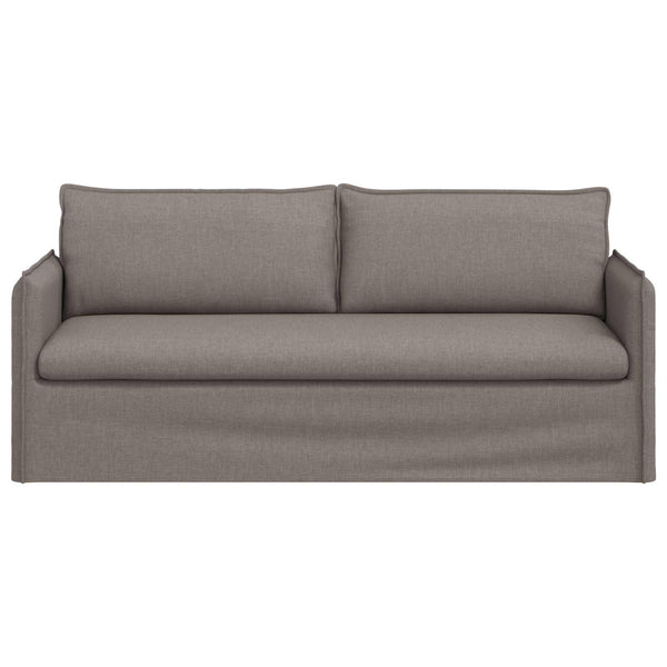 Sofa Taupe Stoff 196 cm