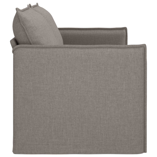 Sofa Taupe Stoff 196 cm