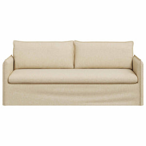 Cremefarbenes Stoffsofa, 196 cm
