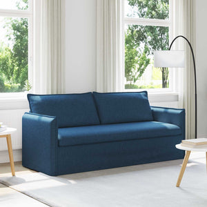 Blaues Stoffsofa 196 cm