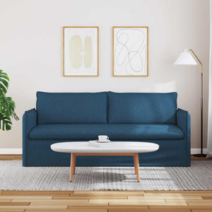 Blaues Stoffsofa 196 cm