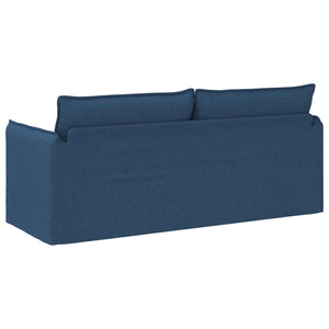Blaues Stoffsofa 196 cm