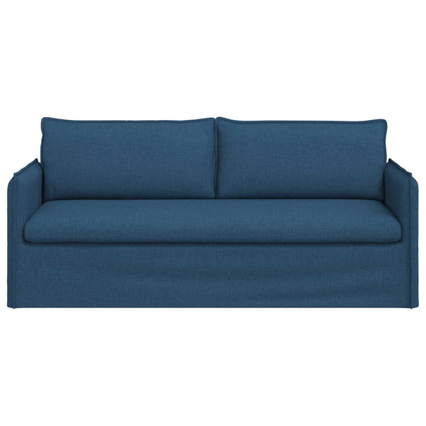 Blaues Stoffsofa 196 cm