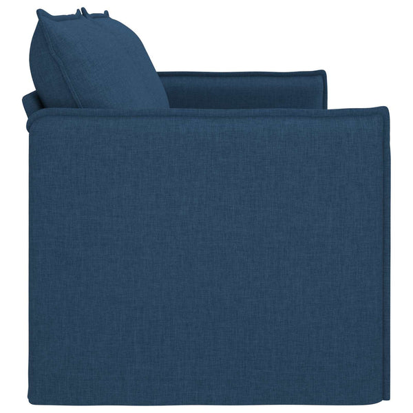Blaues Stoffsofa 196 cm