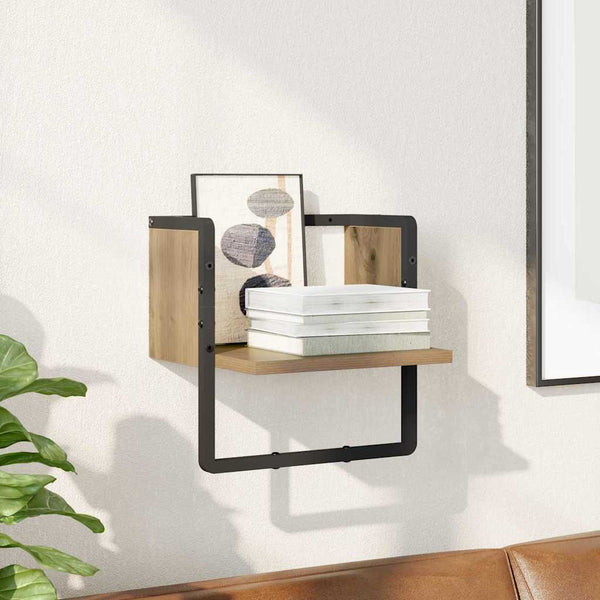 Eiche Wandregal 30x25x30 cm