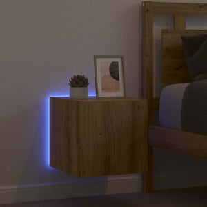TV-Wandschrank Eiche mit LED
