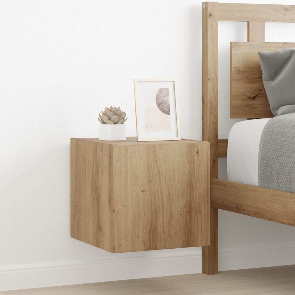 TV-Wandschrank Eiche mit LED