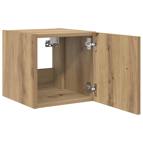 TV-Wandschrank Eiche mit LED