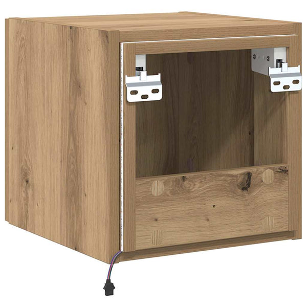 TV-Wandschrank Eiche mit LED