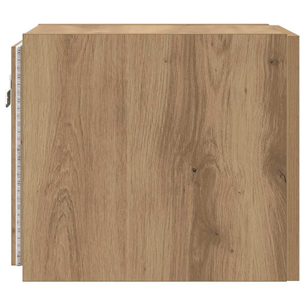 TV-Wandschrank Eiche mit LED